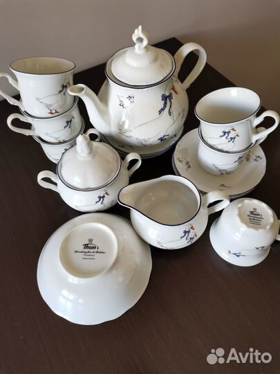 Фарфоровая посуда Гуси Чайный сервиз