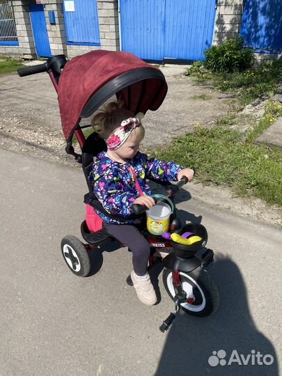 Велосипед с родительской ручкой