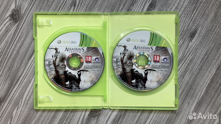 Assassin's Creed III Xbox 360 игры диск лицензия