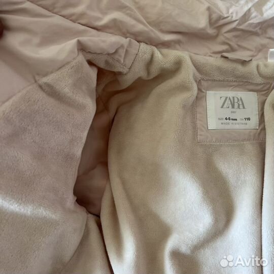 Куртка zara розовая для близнецов двойни