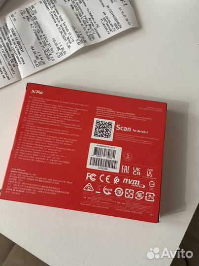 Новый Ssd диск m2 1tb adata xpg gammix s11 pro