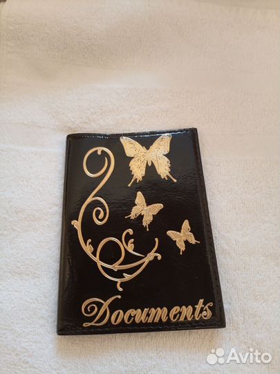 Обложка для автодокументов натуральная кожа