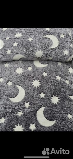 Плед светящийся Покрывало звездное небо и планеты