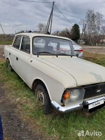 Москвич 412 1.5 МТ, 1989, битый, 70 000 км