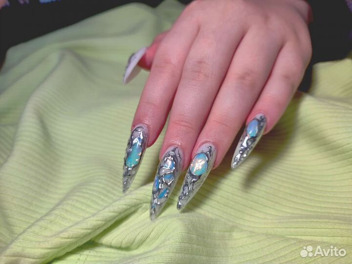 Креативный маникюр / наращивание