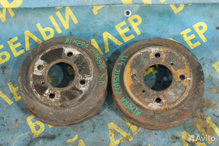 Задние тормозные барабаны Nissan Almera Classic