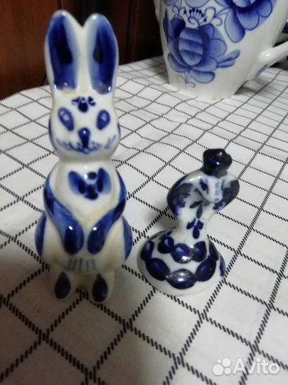 Фигурки животных гжель СССР