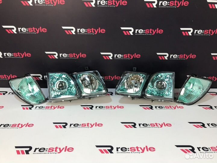 Фары Lexus LX470 Ксенон Зеленые D2258