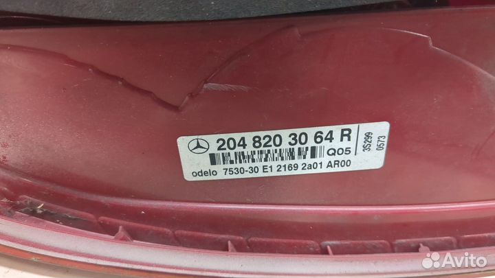 Фонарь (задний) Mercedes C W204, 2009