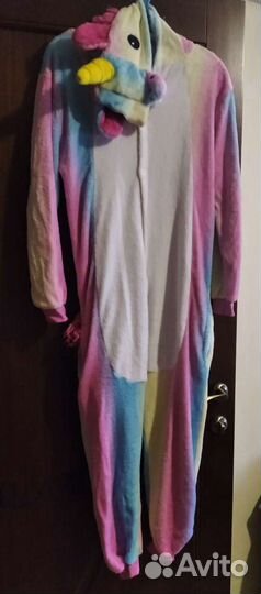 Пижама кигуруми радужный единорог