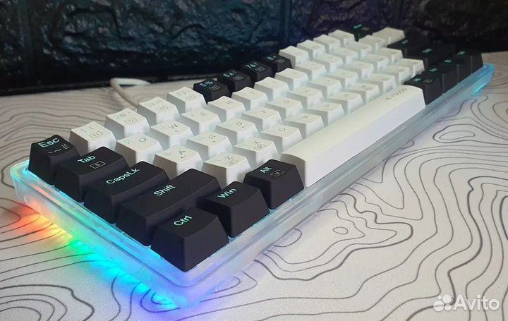 Игровая механическая клавиатура 60% Z11T Red Switc