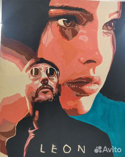 Картина холст постер Leon