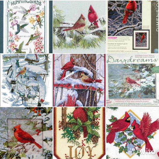 Огромный выбор схем для вышивки Дименшенс