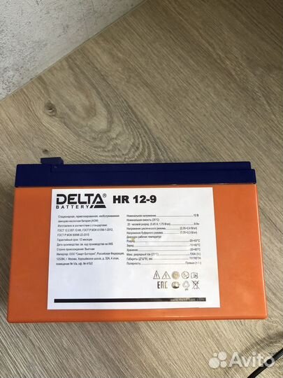 Аккумуляторная батарея для ибп Delta DTM 1209