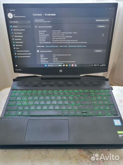 Ноутбук hp pavilion gaming 15