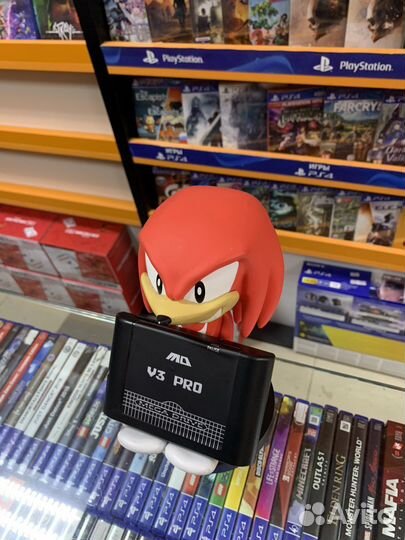 Картридж Sega со слотом под карту памяти