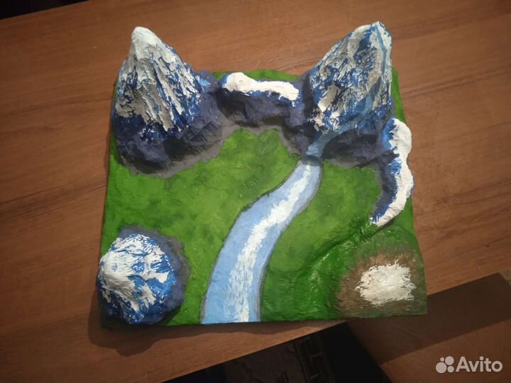 Макет гор, поделка