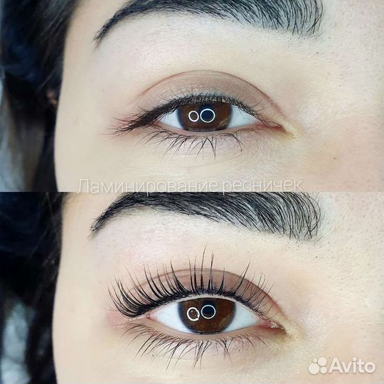 Ламинирование ресниц и бровей
