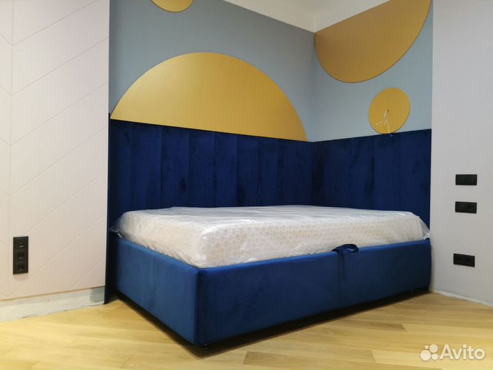 Мягкие стеновые панели детская кровать