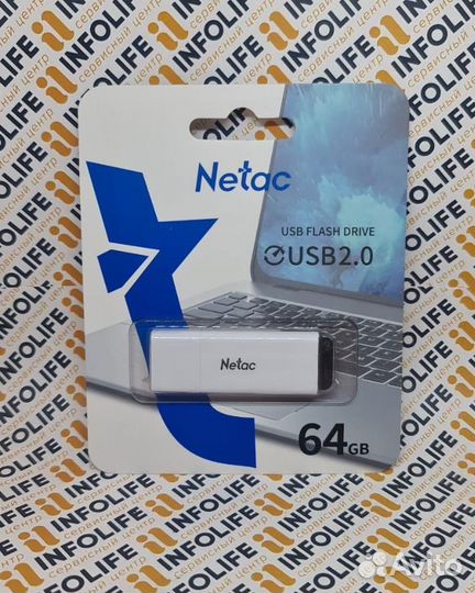 Флешка Netac U185 64гб