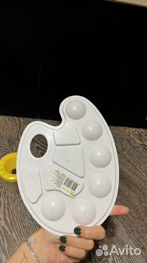 Набор для рисования красок/палитра/стакан