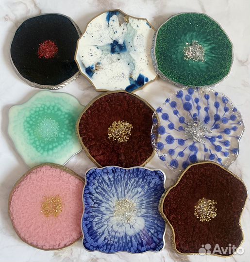 Подстаканники из эпоксидной смолы