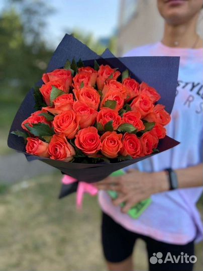 Цветы розы букет