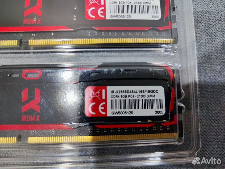 Goodram irdm X 8 гб DDR4 2666 мгц dimm CL16