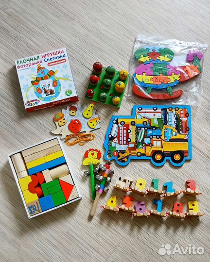 Развивающие деревянные игрушки