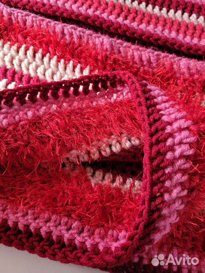 Вязаный шарф снуд ручной работы