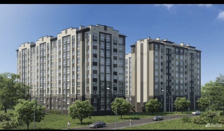 2-к. квартира, 53,7 м², 1/10 эт.