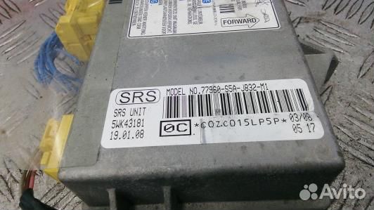Блок управления airbag honda civic 7 (8DN02OQ01)