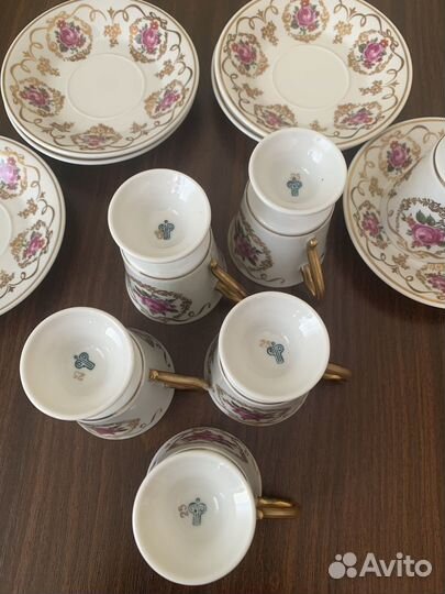 Meissen фарфор (кофейный набор 6 персон)