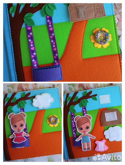 Книга ручной работы из фетра 