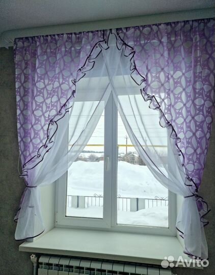 Тюль для кухни