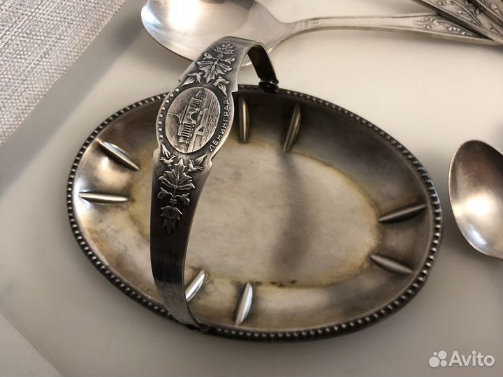 Мильхиор конфетница,рюмка,ложки вилки,лопатка