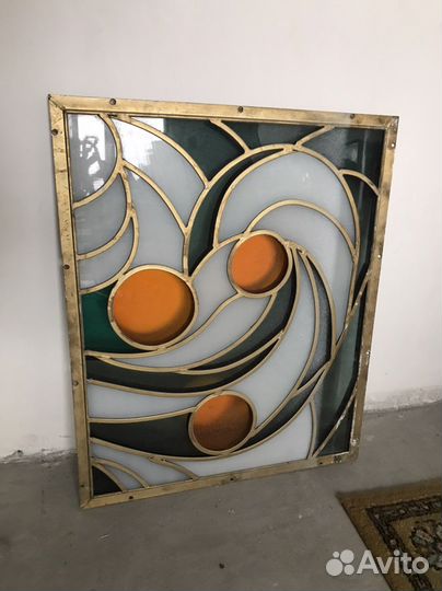 Советские витражи в аллюминевой раме