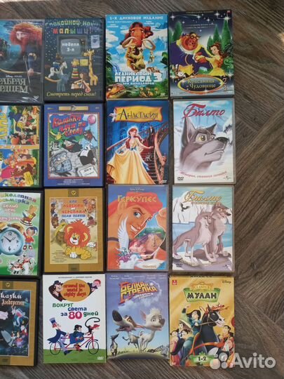 Диски dvd с мультфильмами СССР и зарубежные