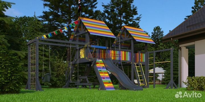 Детская площадка с установкой