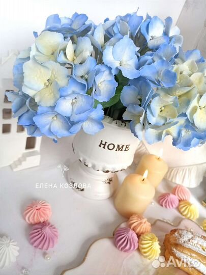 Букет цветы гортензия искусственная