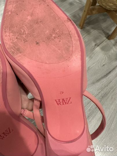 Босоножки слингбеки zara p 42 (27см)