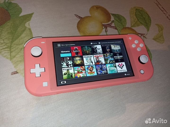 Nintendo switch lite прошитая чип 160gb