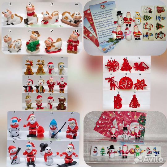 Новогодние фигурки из десертов не киндер, Растишка