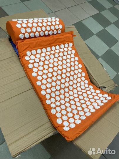 Коврик массажный с подушкой (аппликатор Кузнецова)