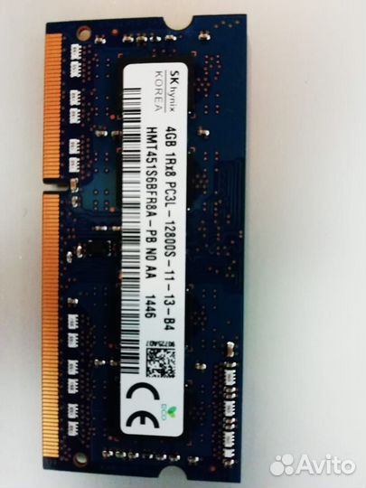 Оперативная память ddr3 для ноутбука 4gb