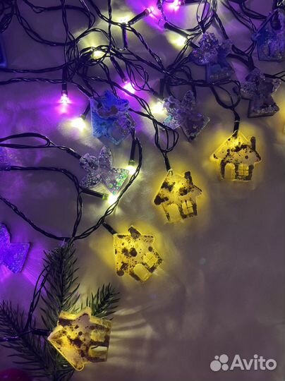 Гирлянда из эпоксидной смолы