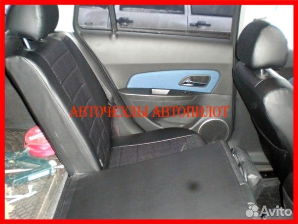 Чехлы Автопилот Chevrolet Cruze из экокожи чёрные