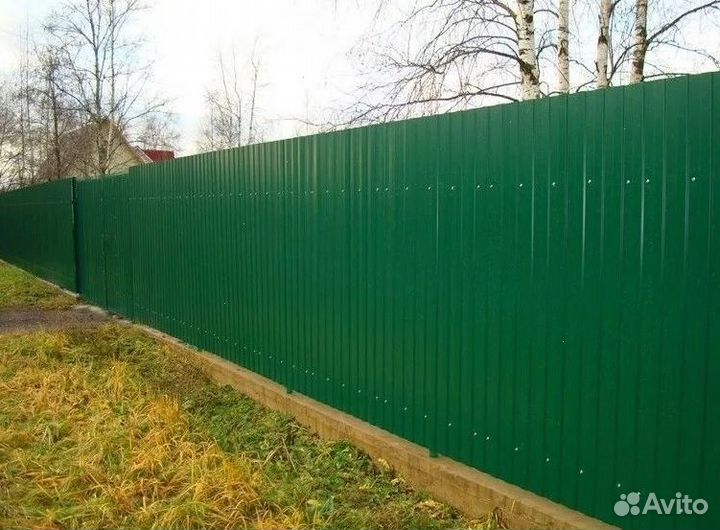 Забор из профнастила,ворота, калитки качественно