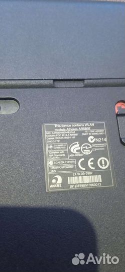 Ноутбук acer 5552G на запчасти без женского диска