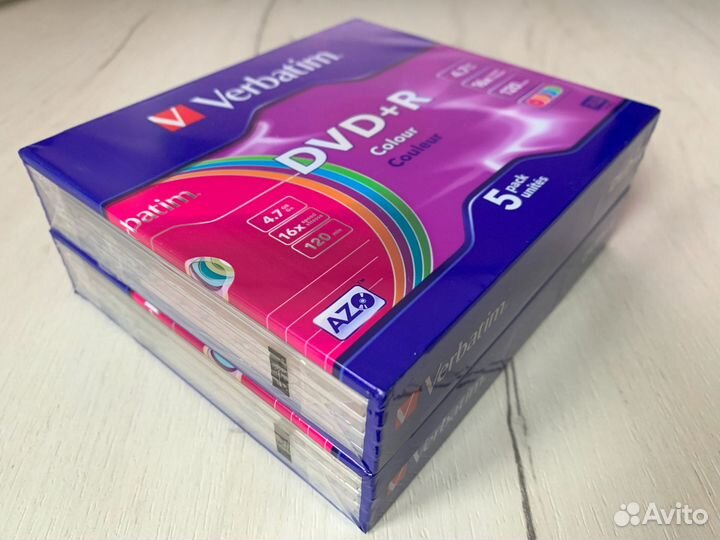 DVD+R 4.7GB 16x Colour 2х5 шт